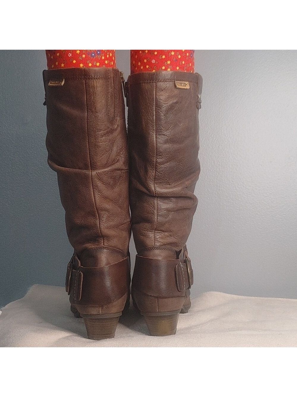 Pikolinos Brujas 38 Brown Soft Leather Slouchy Boot Steampunk Comfort Whimsygoth - Picture 7 of 16